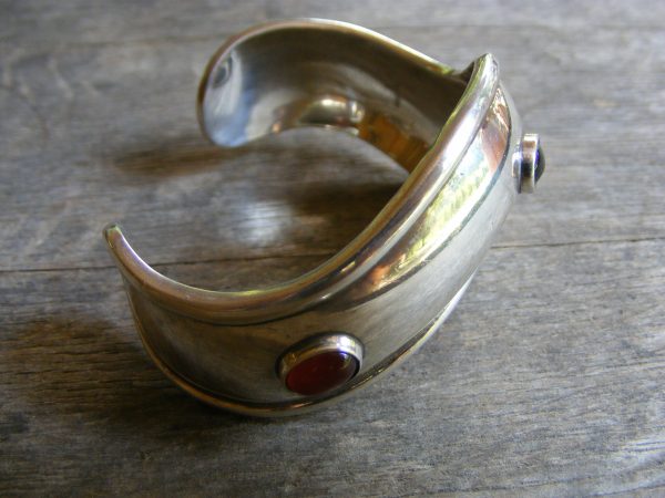 Contour Multi-Stone Cuff Bracelet – Vintage Mexican