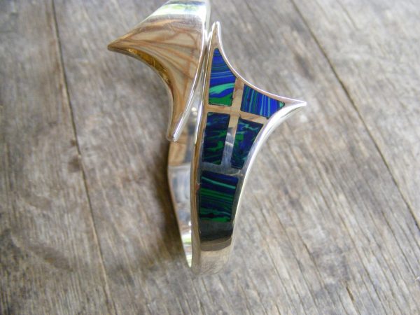 Azurite Mosaic Clamper Bracelet – Vintage Mexican