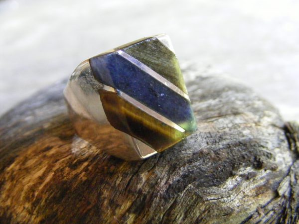 Square Multi-Stone Ring – Vintage Mexican