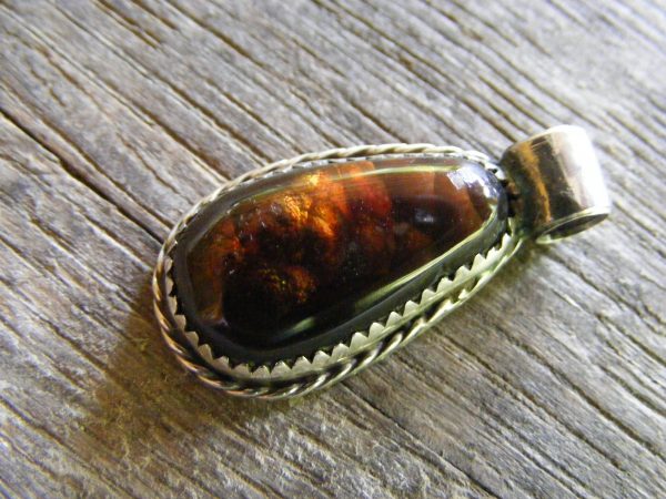 Mexican Fire Agate Pendant