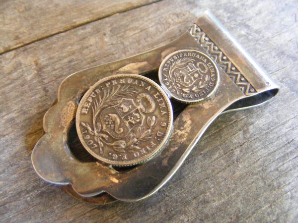 Peruvian Silver Coin Money Clip