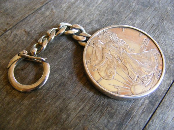 Silver Eagle Key Ring