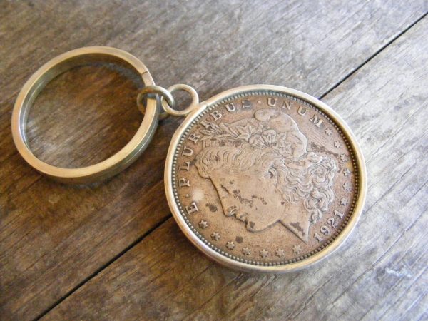 Silver Dollar Key Ring – Large Ring Morgan