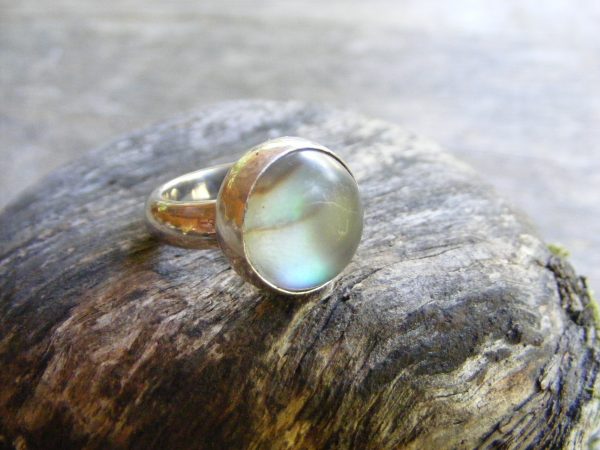 Frosted Abalone Ring