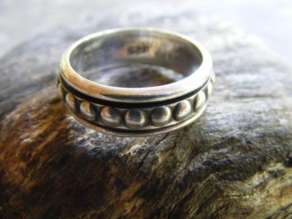 Spinner Ring – Beaded – Vintage Mexican