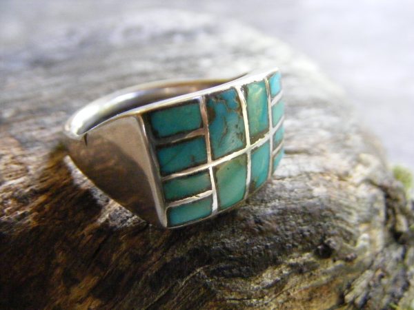 Zuni Turquoise Inlay Ring “SOLD”