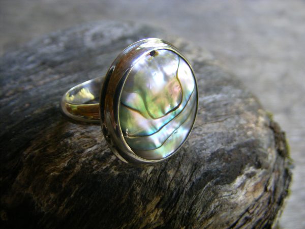 Round Abalone with Rim Ring