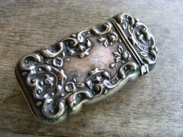 Art Nouveau Victorian Match Safe Pin