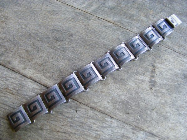 Greek Double Link Bracelet – Vintage Mexican