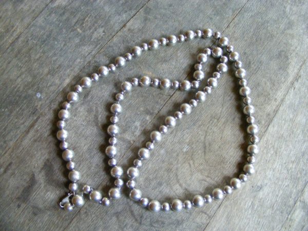 Alternating Sterling Silver Bead Necklace